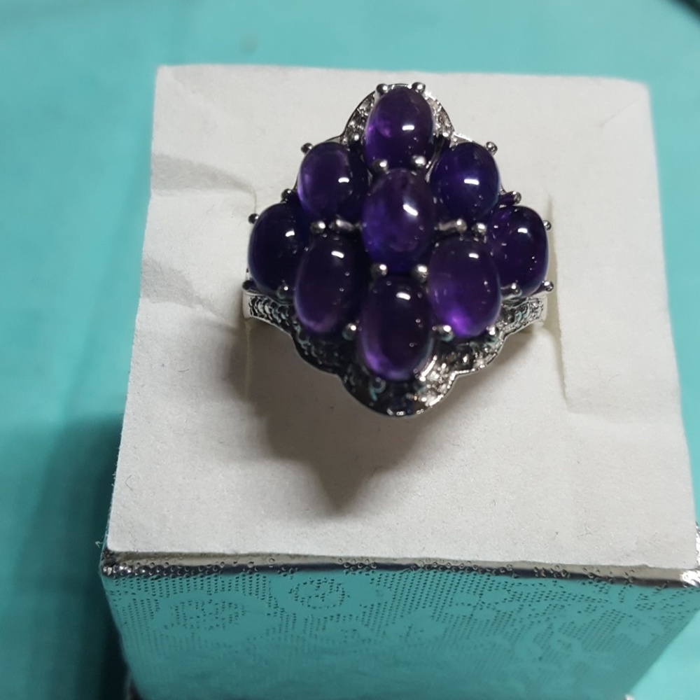 Purple Opal Ring